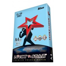 A4 LUCKY STAR 80GSM COLOR PAPER BLUE