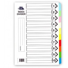 BATTLESHIP INDEX DIVIDER 10 COLORS