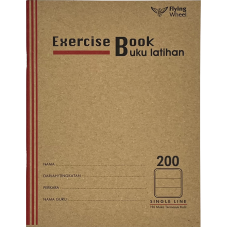 EXERCISE BOOK 200 PGS SINGLE LINE